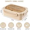 Bento Box for Adult, 1200 ML Lunch Containers, LeakProof Lunch Box with Utensils,3 Compartment Bento Box Microwave Safe