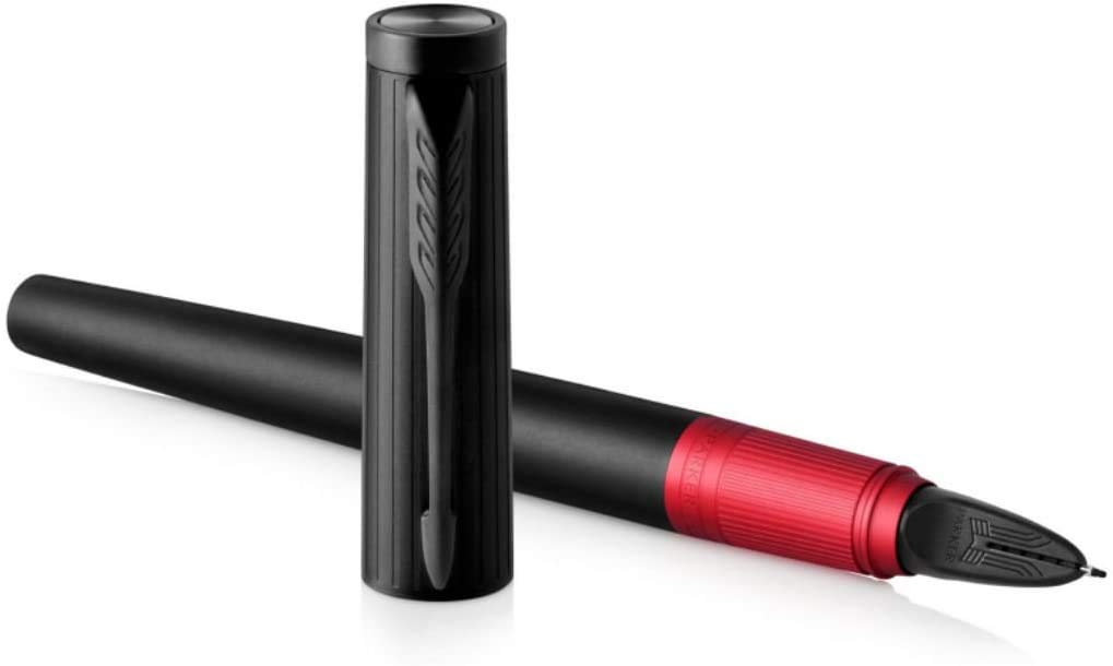 PARKER 5th Ingenuity Slim Глубокий Черный Тонкий Подарочный Официальный Номер Продукта 1975834 Ручка, Красный, Перо, На Водной Основе, В Коробке, Импортный,