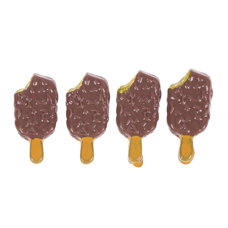 1-5 шт. Миниатюрные кукольные домики Миниатюрные игрушки для ролевых игр Мини Мягкое мороженое Стаканчики Ложка Бар Эскимо Симуляция еды для кукол Аксессуары