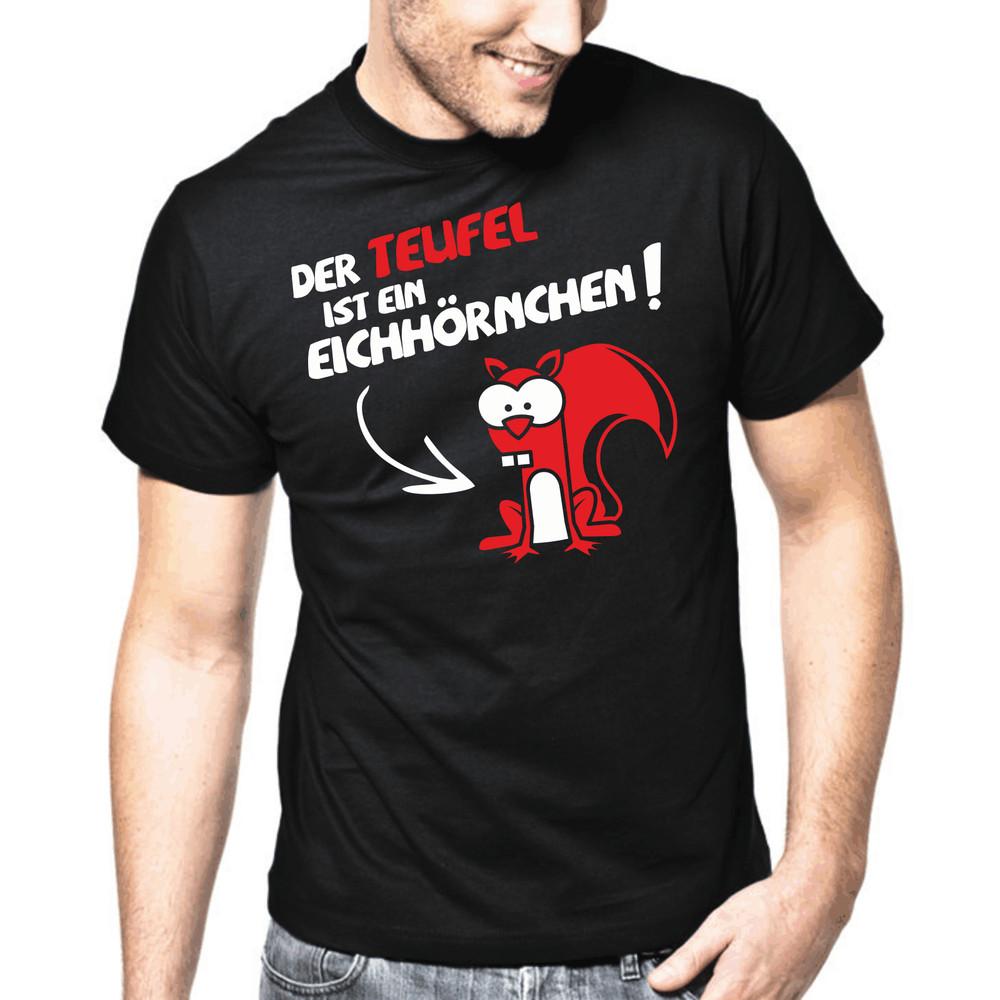 The Devil Is A Squirrel Sayings Gift Funny Fun Comedy Fun T-Shirt