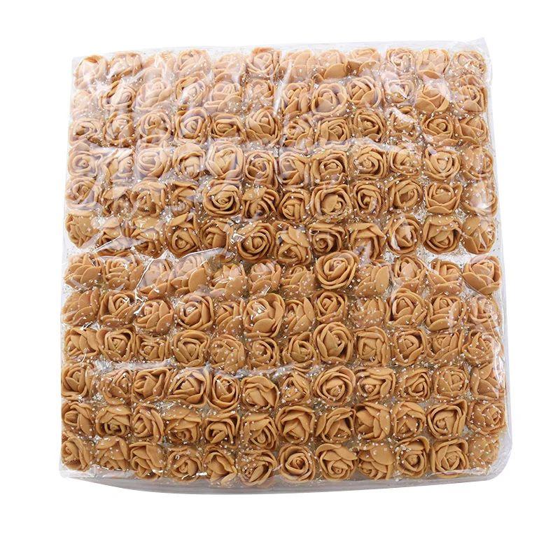 144 шт. Искусственный цветок из пенопластовой пряжи Роза Защита от ультрафиолета для улицы Рождественская садовая арка Венок Свадебный фестиваль Дом своими руками Коробка конфет