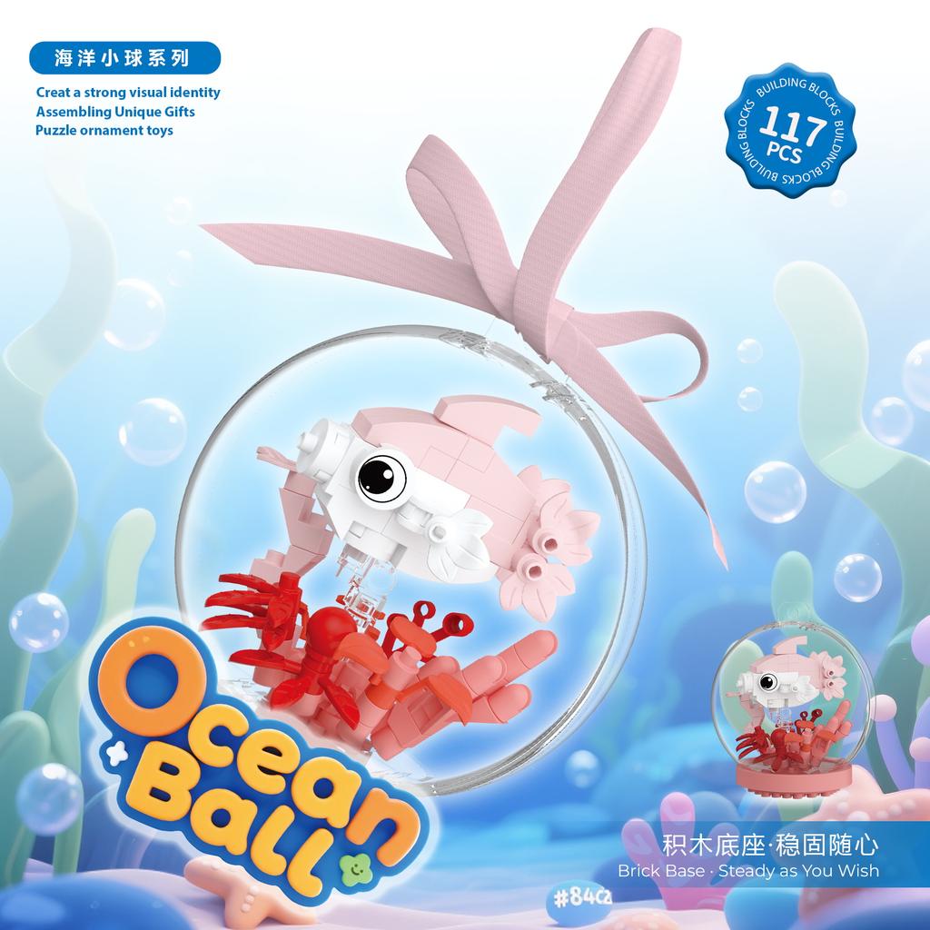 Новые продукты Океанские шары Строительные блоки Сборные игрушки Микроблоки Модели животных Развивающие игрушки Настольное, Подвесное украшение