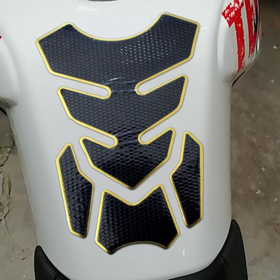 3D наклейка на бензобак мотоцикла, самоклеящаяся, сильная липкость, водонепроницаемая, легко наносится, универсальная защитная наклейка для топливного бака, аксессуары