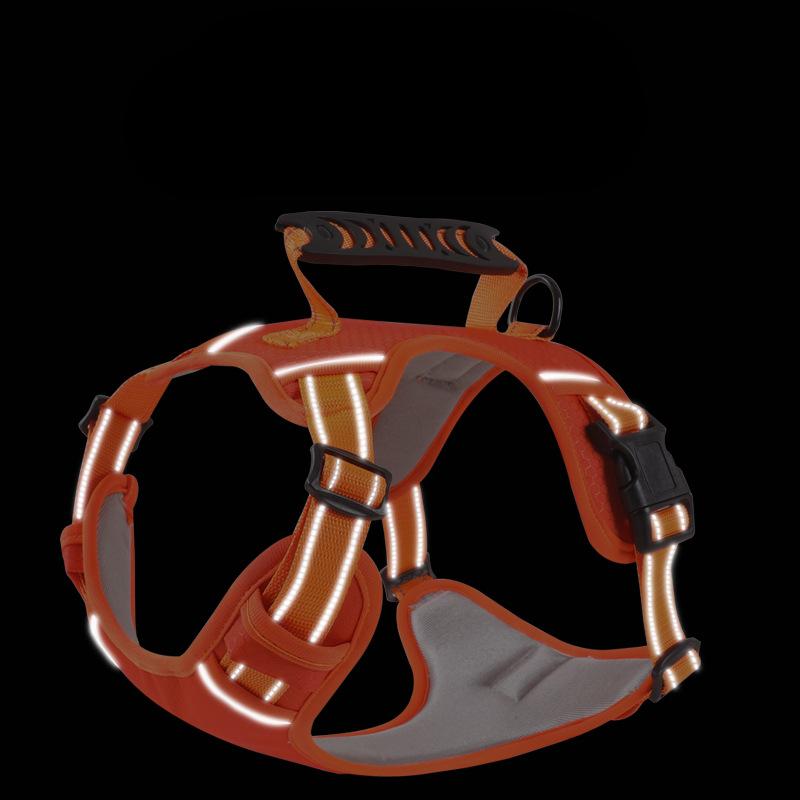 New Pet Chest Strap Explosion-proof Large Dog Chest and Back Reflective Commuter Dog Leash