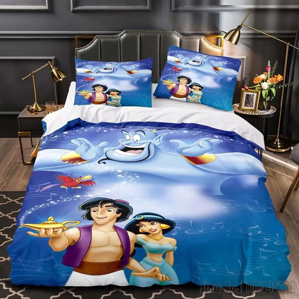 Beauty and the Beast 3D Printed Princess Duvet Cover Set HD Comforter Cover for Kids Bedding Sets Bedclothes Bedroom Decor