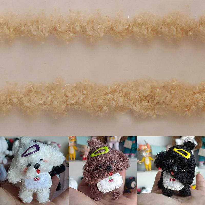 1M DIY Curly Fur Plush Dolls Twisting Sticks Decoration Supplies Handmade Sewing Toys Toys