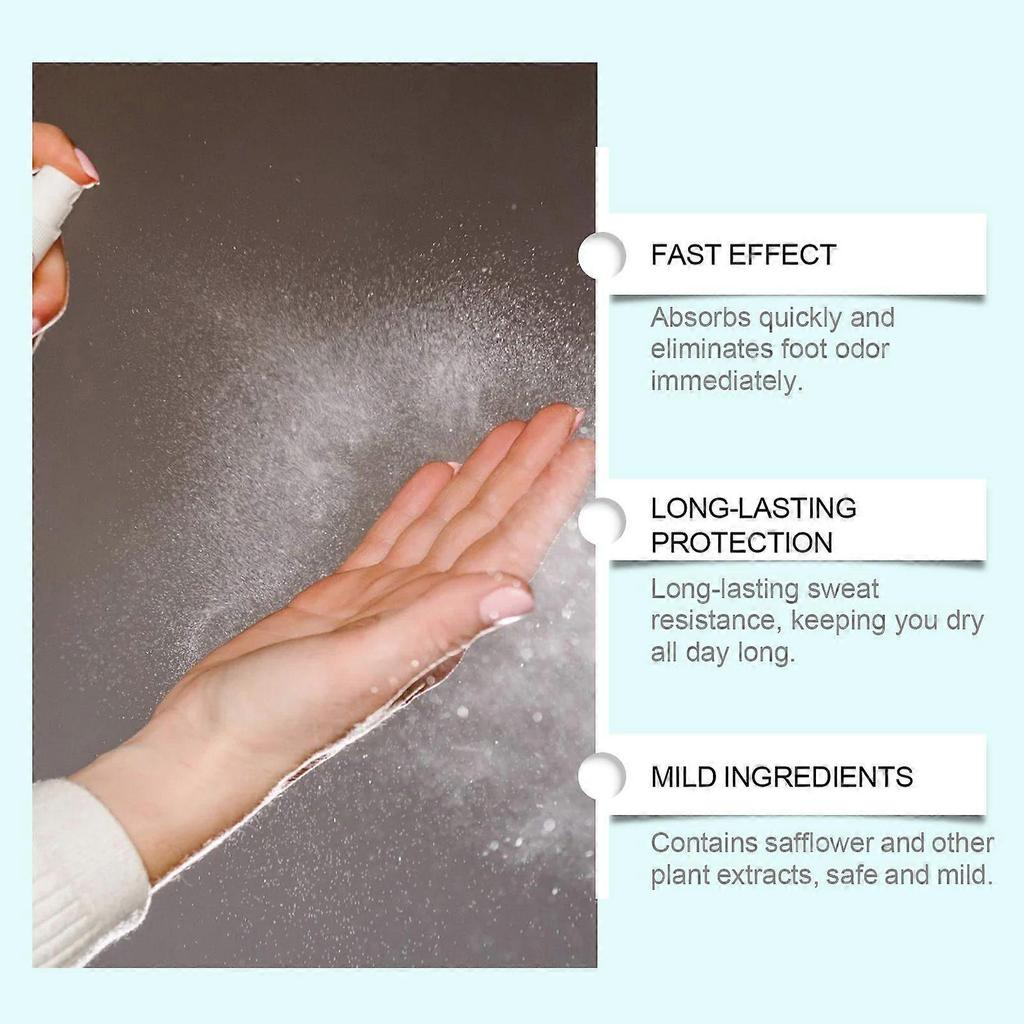 Foot Antiperspirant Spray - Long-Lasting Odor Control & Moisturizing Treatment for Fresh Feet