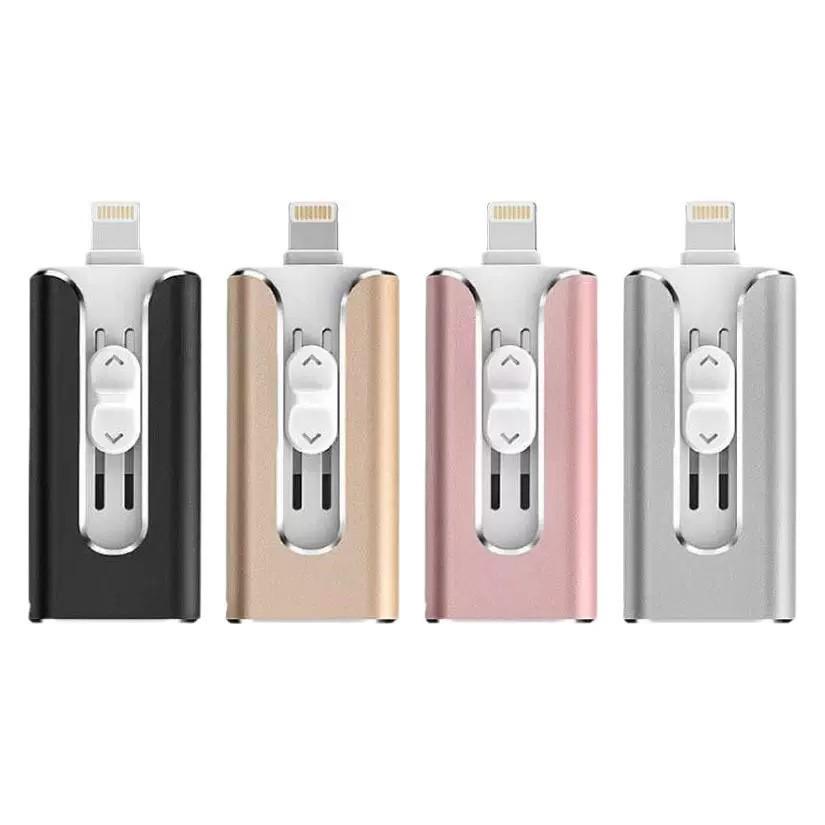 Многофункциональный OTG USB-накопитель 4-в-1 для телефонов Apple - Доступен в версиях 64 ГБ и 32 ГБ