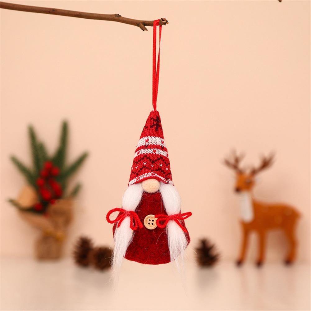Holiday Decor Christmas Tree Hanging Gnome Plush Gonk Santa Doll Pendants
