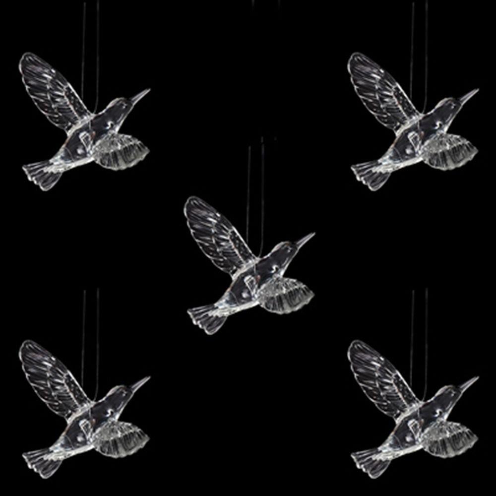 DIY Home Decoration High Quality Christmas Tree Wedding Props Hummingbird Pendant Acrylic Bird
