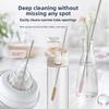 Extendable Design Baby Bottle Cleaning Brush 304 Stainless Steel Tube Cleaner  Straw Maintenance