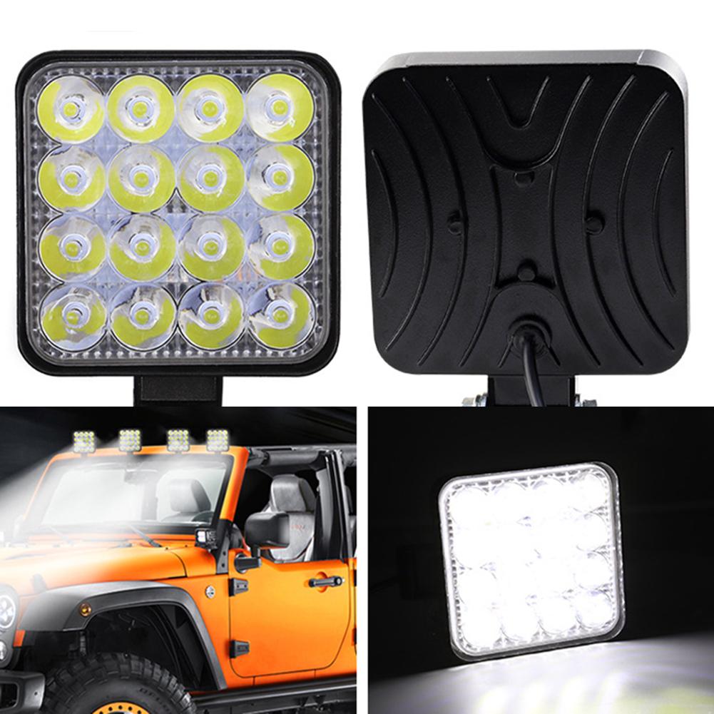Online Car Accessories Square Bright LED Spotlight Work Light SUV Truck Driving Fog Lamp