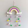 Macrame Rainbow Clouds Tapestry Handmade Room Decoration Delicate Photo Prop  Home