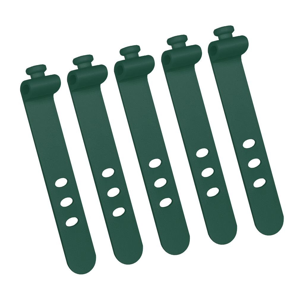 Трехдырочный силиконовый кабельный стяжка-органайзер 73 мм для наушников и силовых кабелей