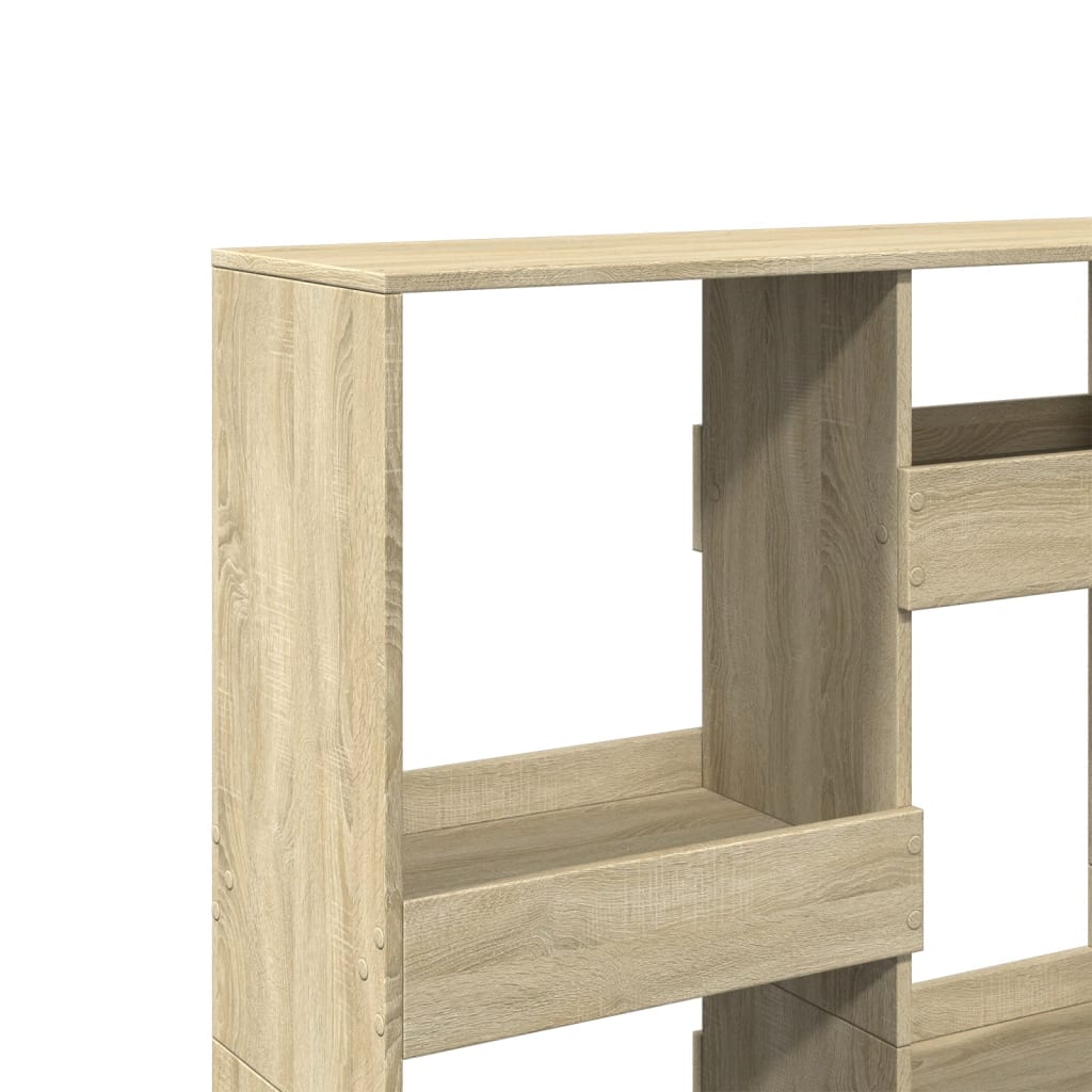 Room Divider in Sonoma Oak 100 x 33 x 135 cm Engineered Wood