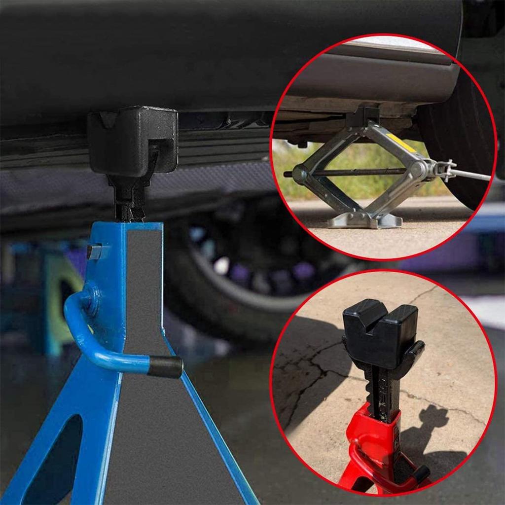 Pmandgk 4 шт. Резиновая подкладка под домкрат Адаптер для стойки домкрата Универсальная резиновая прорезь Защита рамной направляющей точки зажима Подкладка для подъема автомобиля