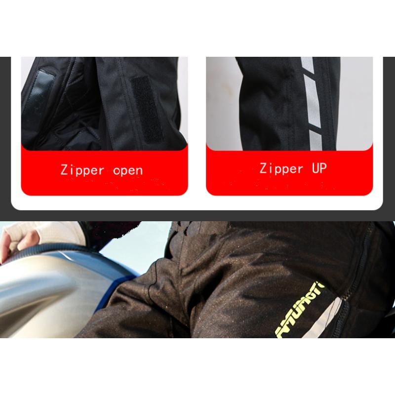 Мужские и женские мотоциклетные быстросъемные водонепроницаемые и ветрозащитные термозащитные штаны