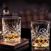 330ml or 350ml Creative Whiskey Glass Long Island Iced Tea Cup Cocktail Mojito Glasses Carved Foreign Wine Glass Camping Cooking