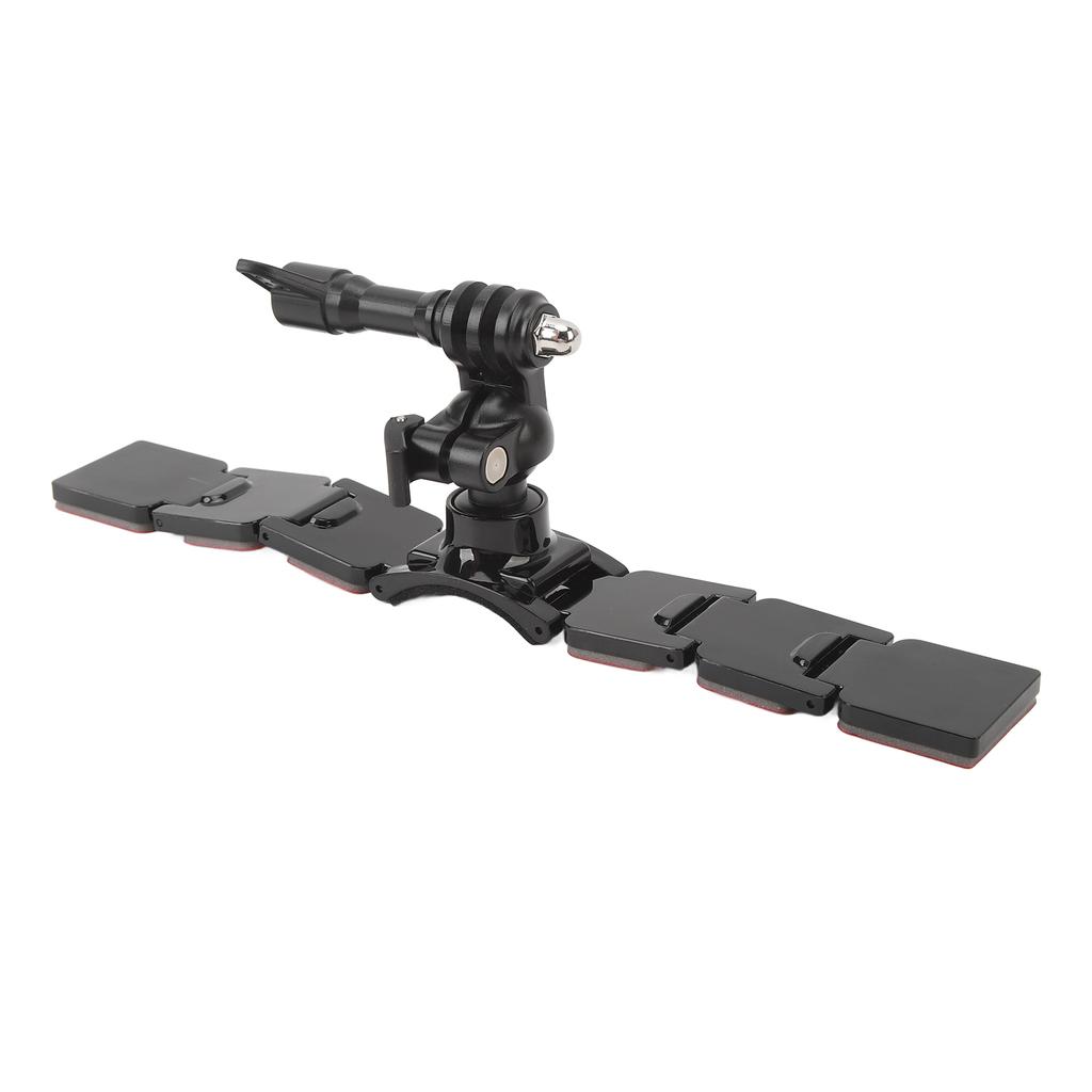 Крепление на подбородок для мотоциклетного шлема для экшн-камеры, 3 секции, съемное, двусторонний скотч, вращение на 360 градусов