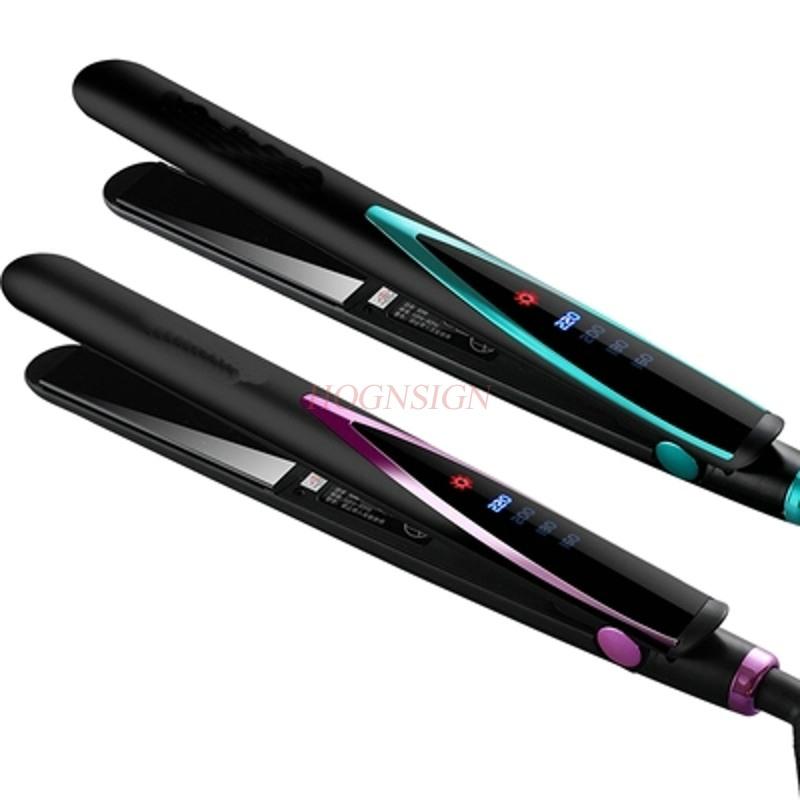 Electric splint straight hair curly hair dual-use inner buckle does not hurt hair ceramic straight clip student air bangs househ