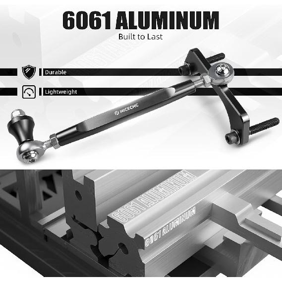 NICECNC Black M8 Touring Rear Stabilizer Compatible with Harley Street Glide FLHX 2017-2025,Compatible with Harley CVO Road Glide FLTRXSTSE ST 2024