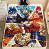 Фланелевое одеяло с принтом персонажей Dragon Ball, Высококачественное, Удобное для всех сезонов, Декор для дома, Тепло и уют, Идеально для рождественских подарков