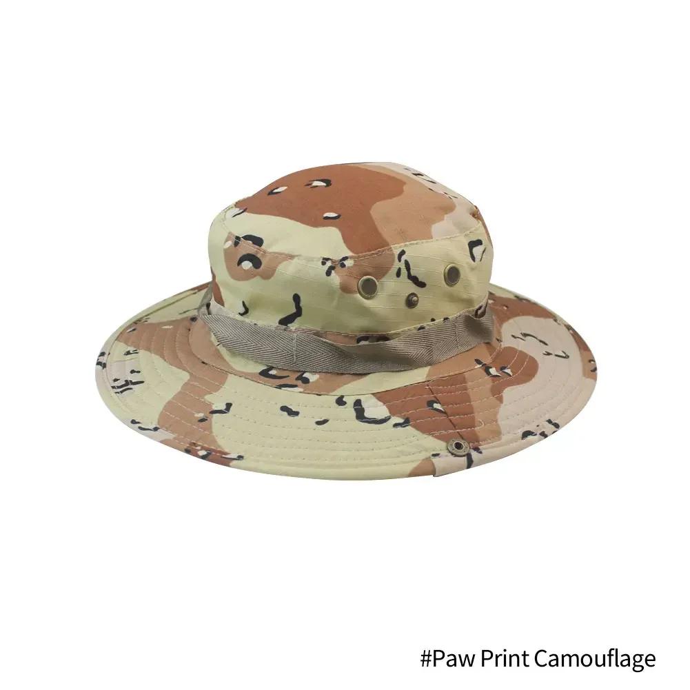 Camouflage Boonie Hat Tactical Bucket Hats Panama Summer Cap Hunting Hiking Outdoor Camo Sun Caps Men
