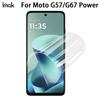 Для Moto G57 G67 Power 5G Стекло IMAK Гидрогелевая пленка 4-го поколения Полное покрытие Защитное стекло для экрана