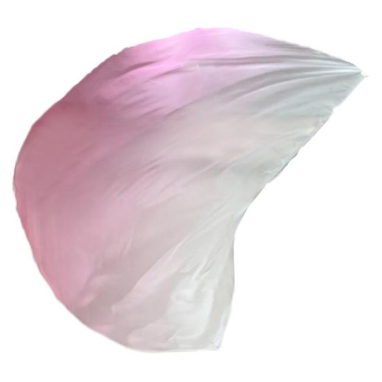 Half Circle Flag Flowing Shrittle Reflective Material Vibrant Gradient Colors Stretchable Metal Rod Lightweight Dance Flags Praise