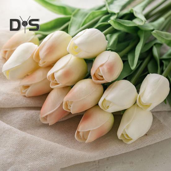 3 шт. искусственных тюльпанов, поддельные тюльпаны с гибкими стеблями, реалистичные искусственные тюльпаны для самостоятельного создания цветочных композиций, украшений для дома, свадьбы, вечеринки