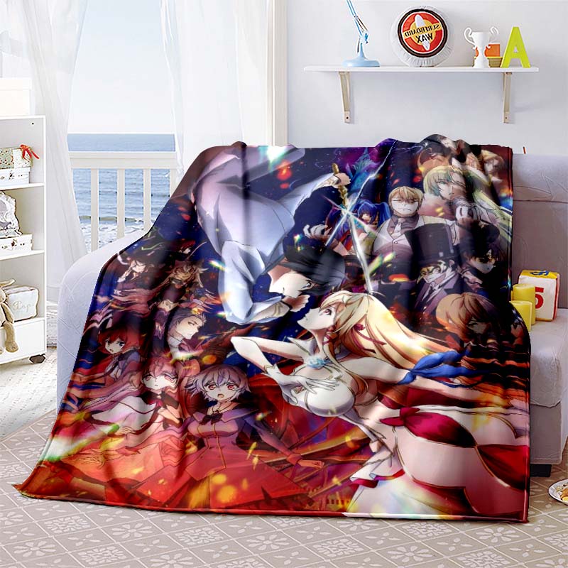 The 3D printed "Sword Art Online" flannel blanket is warm, comfortable, and soft, suitable for use in bedrooms, beds, sofas, 001