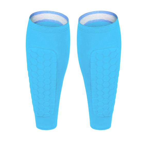 Футбольные щитки для детей и подростков, компрессионный рукав для икр с сотовыми вставками, защита икр для футбола