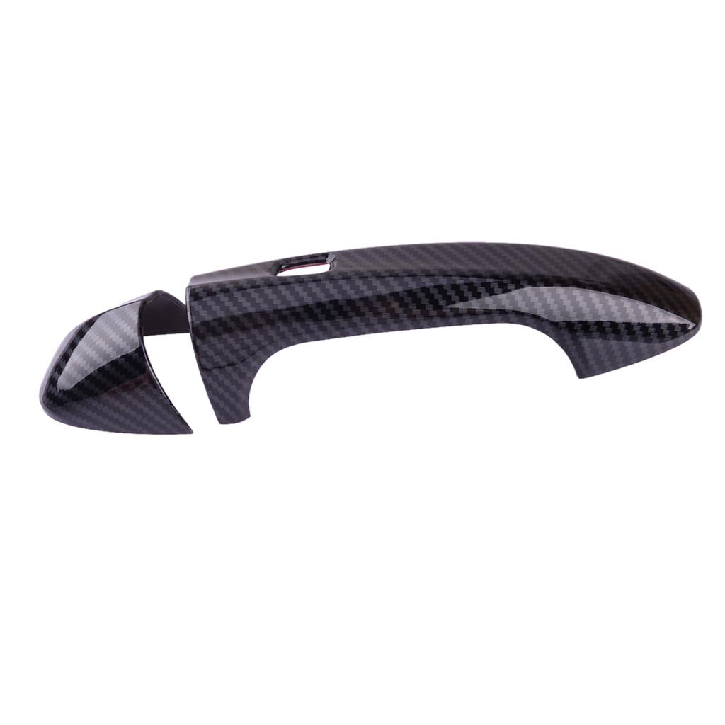 Carbon Fiber Grain Exterior Door Handle Covers with Sensor Entry Kit Fit for Mercedes Benz B C E S GLB GLC CLS GLE EQC Class