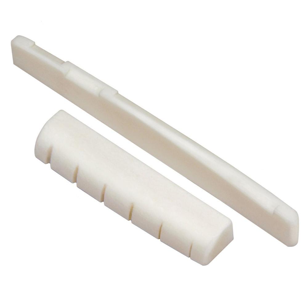 Guitar Accessories Stringed Instruments Bone Bridge Acoustic Guitar Saddle and Nut Guitar Bridge