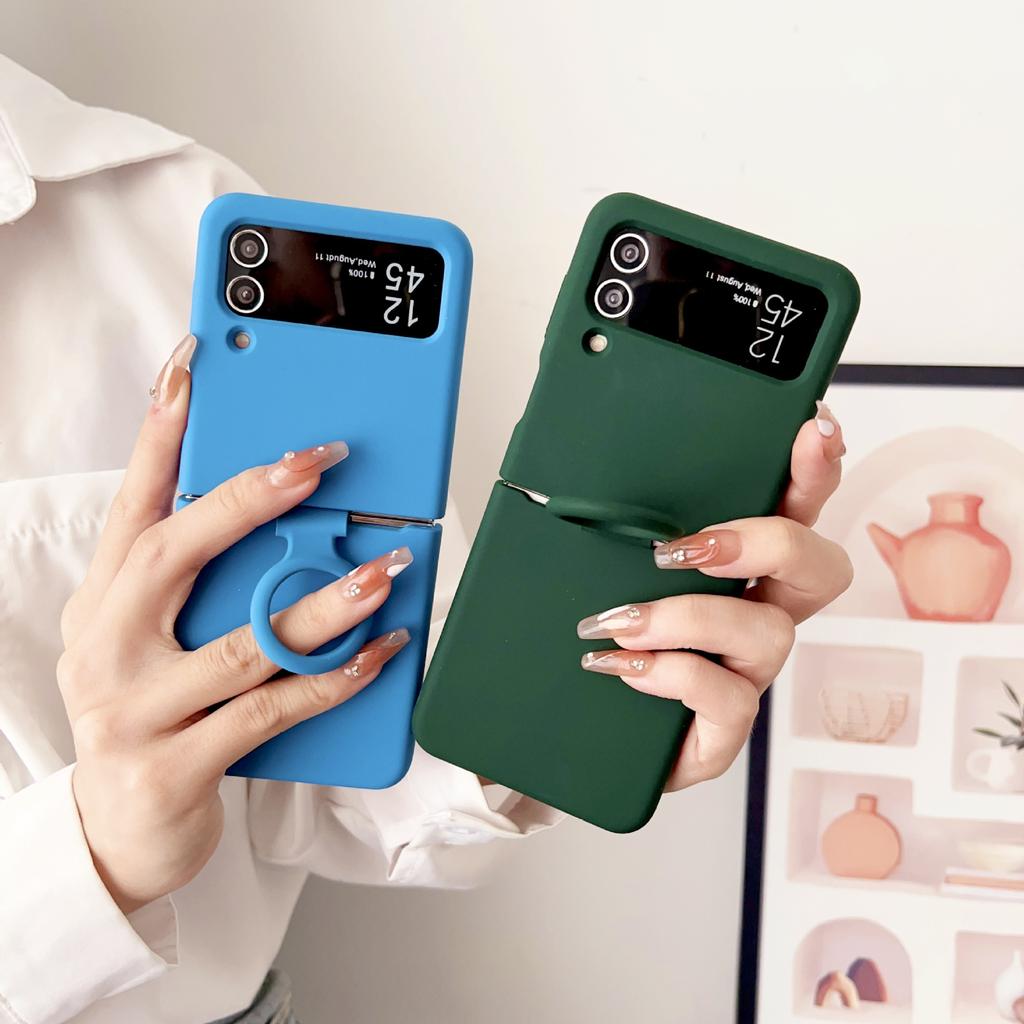Применимо к чехлу для мобильного телефона Samsung zflip7, жидкий силикон, полноразмерный, противоударный, zflip5, складной экран, кольцо-держатель, защитный чехол