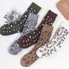 1/5 Pairs Fashion Leopard Print Socks for Women Soft Versatile Fashionable Girl Socks High Street Popular Cute Socks