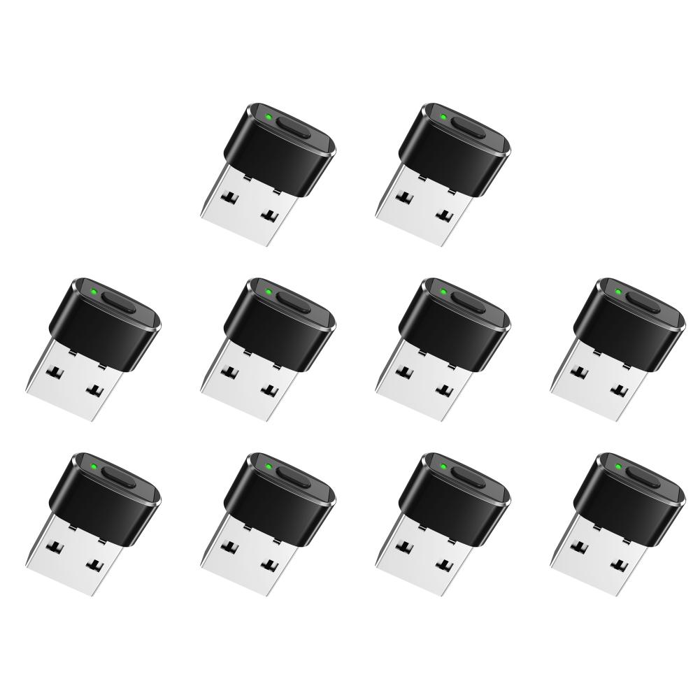 1-10PCS Undetectable Mouse Jiggler ON/Off Button USB Mouse Mover Wired Wireless Mouse Compatible for Computer Awakening for Keep