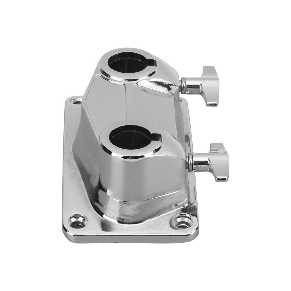 Metal Extension Bracket Silver Connecting Clamp Durable Mount Bracket Drum Set Accessory