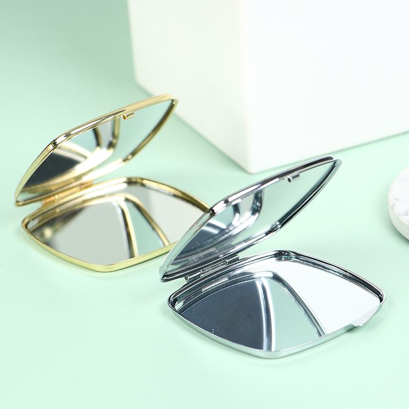 Компактное зеркало для макияжа, косметическое увеличительное круглое карманное зеркало для макияжа