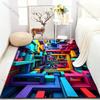 3D Стерео Пайплайн Принт Ковер для Гостиной Спальни Прикроватный Диванный Напольный Коврик Современный Домашний Декор Проход Коридор Зональный Ковер