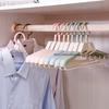 Нескользящая выдвижная вешалка для одежды, вешалка для пальто без следов на плечах для домашнего использования, компактная вешалка для одежды с крючком