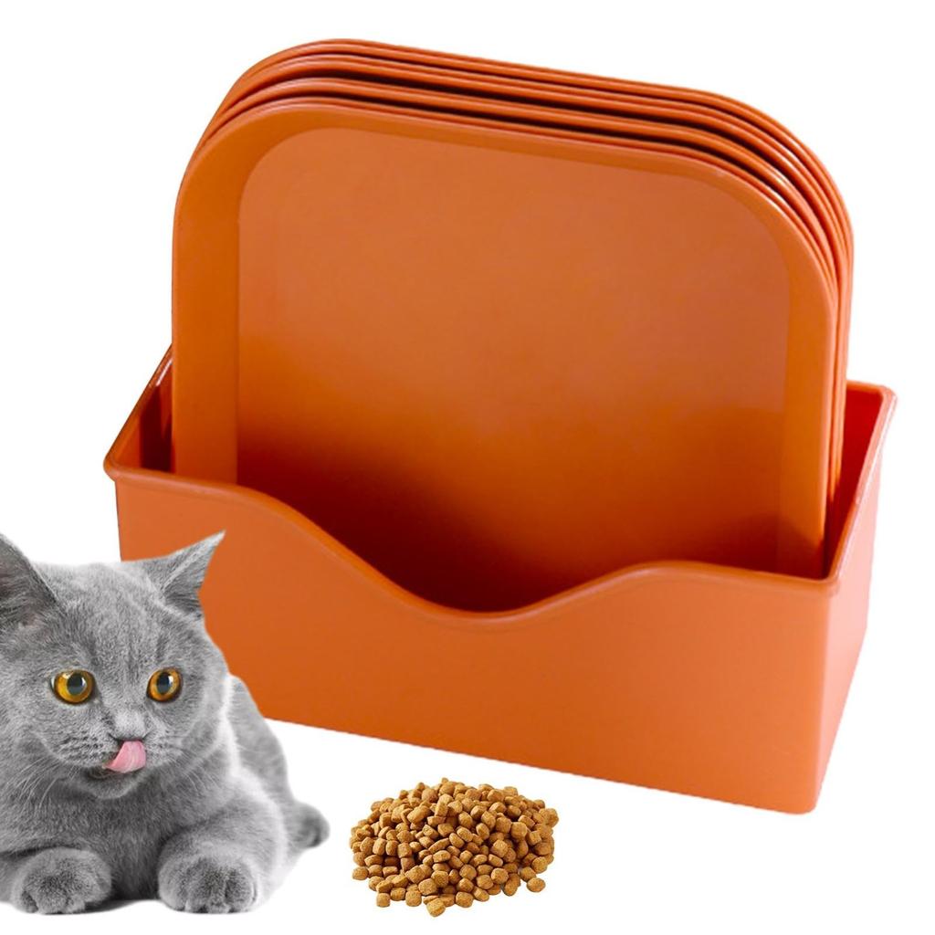 4 цвета, квадратная миска для кормления, миска для кошачьей еды, миски без усталости для влажного и сухого корма для котят и коротконогих кошек