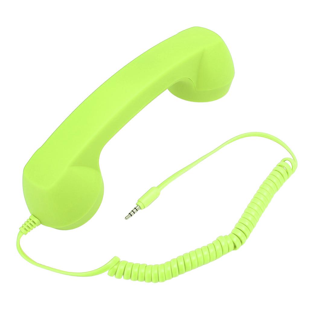 Retro Telephone Receiver Professional 3.5mm Plug Radiation Proof Wired Cellphone Handset for