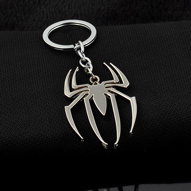Spider Keychains The Amazing Spider Metal Keychain Pendant Key Chain Chaveiro Movie Jewelry