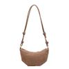 Outer Single 2025 New Trendy Women's Fashion Texture Versatile Dumpling Bag High-end One-shoulder Armpit Croissant Bag Small Bag