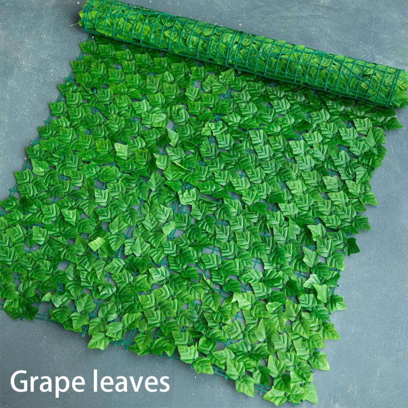 Искусственный лист, украшение для патио, искусственный плющ, виноградный лист, забор, сетка, зеленая панель, зеленый настенный забор