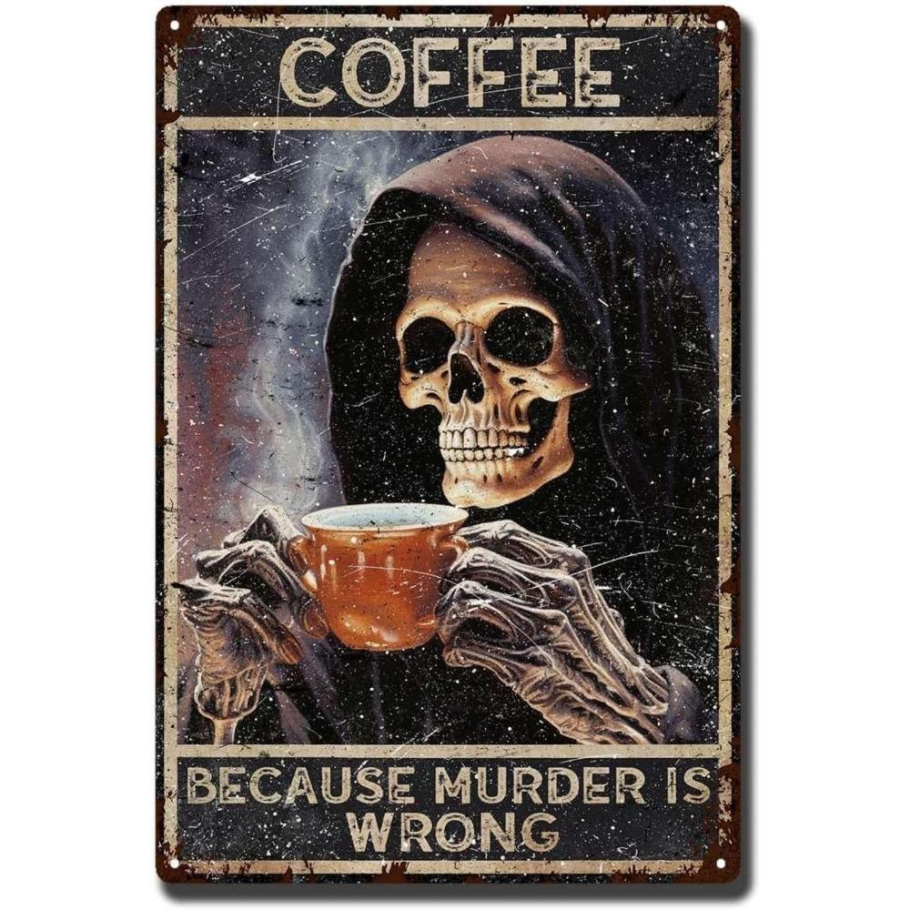 Halloween Poster On the Wall, Metal Plaque 20x30cm