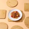 Wooden Coaster Heat-resistant Durable Clean Polished Portable Easy Flexible Anti-scalding To Hot Beverage Coffee