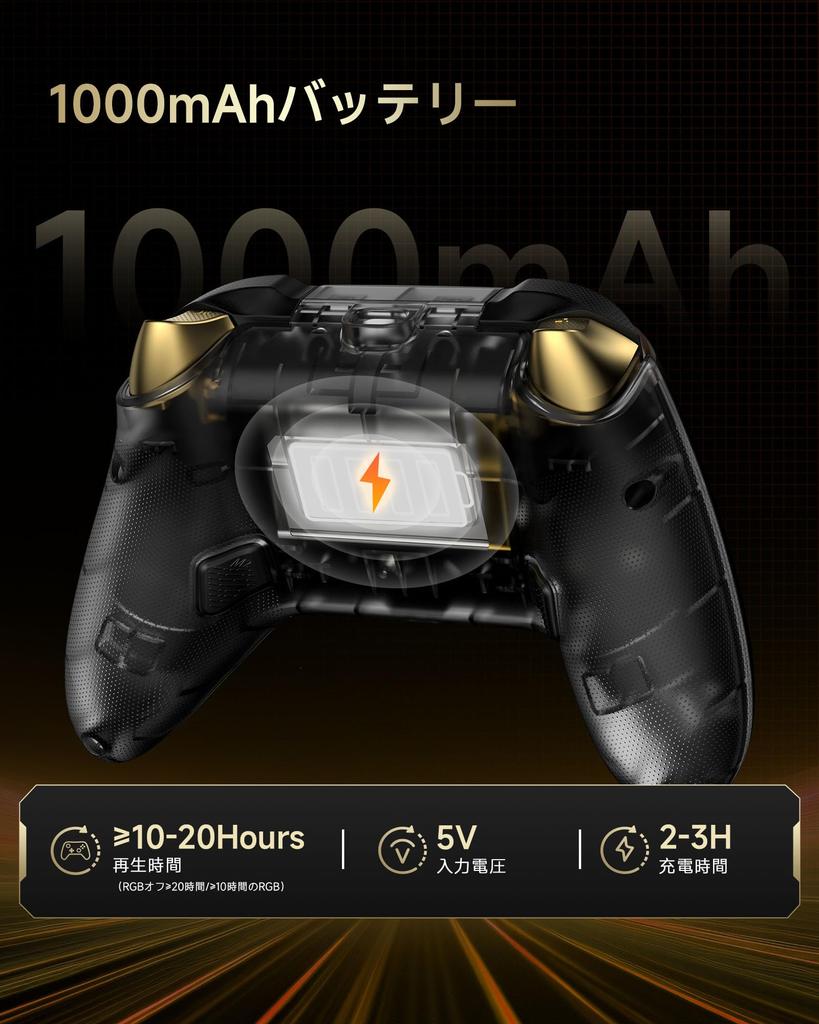 Контроллер для ПК EasySMX D05, Док-станция для зарядки, RGB-подсветка, Беспроводной контроллер для ПК, Контроллер для Switch, Геймпад для PCSwitchiOSAndroidSteam, с Холлом