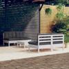 Day and Night - Day and Night Garden Furniture 5 Pieces with Anthracite Pine Wood Cushions